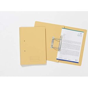 Exacompta Ref TFM50-YLWZ Spiral Files for Punched Papers, A4 & Foolscap, 285gsm Medium Weight Premium Manilla, 350mm x 250mm, Metal Spring Mechanism Yellow, Pack of 50 Exacompta Ref TFM50-YLWZ Spiral Files for Punched Papers, A4 & Foolscap, 285gsm Medium Weight Premium Manilla, 350mm x 250mm, Metal Spring Mechanism Yellow, Pack of 50