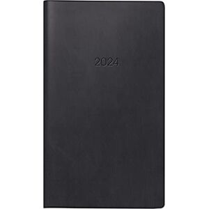 BRUNNEN Weekly calendar model 756 2024, 2 pages = 1 week, sheet size 8.7 x 15.3 cm, black BRUNNEN Weekly calendar model 756 2024, 2 pages = 1 week, sheet size 8.7 x 15.3 cm, black