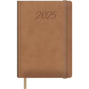 DOHE 2025 Diary – Day by Page, A5 Size (15 x 21 cm), 12 Months January to December, Leatherette Hardcover, Planner in Spanish, Office Supplies SAMBA Cámel DOHE 2025 Diary – Day by Page, A5 Size (15 x 21 cm), 12 Months January to December, Leatherette Hardcover, Planner in Spanish, Office Supplies SAMBA Cámel
