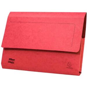 Exacompta Europa Document Wallets, 265 gsm, Foolscap Red, Pack of 25 Exacompta Europa Document Wallets, 265 gsm, Foolscap Red, Pack of 25