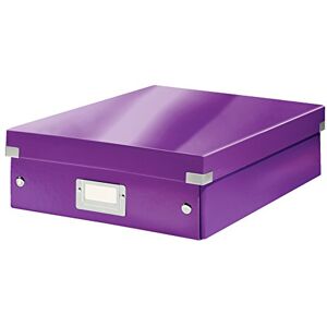 Leitz Organiser Box, Click and Store Range 60580062 Medium, Purple Leitz Organiser Box, Click and Store Range 60580062 Medium, Purple