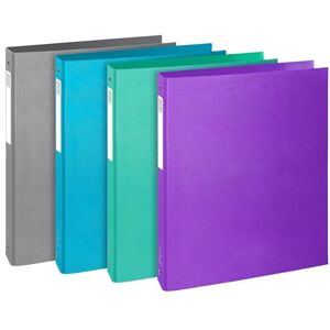 Exacompta Ref 51650E Box of 10 Teksto Binders 4 Round Rings 30 mm 40 mm Spine External Dimensions 32 x 26 cm A4 File Format Assorted Exacompta Ref 51650E Box of 10 Teksto Binders 4 Round Rings 30 mm 40 mm Spine External Dimensions 32 x 26 cm A4 File Format Assorted