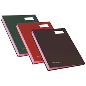 Exacompta Ref. 22120E 1 executive signature canvas gusseted back label holder plastic cover 12 pink card compartments with 3 perforations 24x32 cm random colours Exacompta Ref. 22120E 1 executive signature canvas gusseted back label holder plastic cover 12 pink card compartments with 3 perforations 24x32 cm random colours