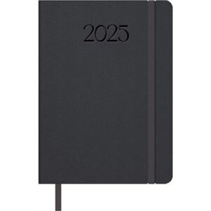 DOHE 2025 Diary Day by Page, A5 Size (14 x 20 cm), 12 Months January to December, Flexible Leatherette Cover, Planner in Spanish, Office Supplies MANHATTAN Black DOHE 2025 Diary Day by Page, A5 Size (14 x 20 cm), 12 Months January to December, Flexible Leatherette Cover, Planner in Spanish, Office Supplies MANHATTAN Black