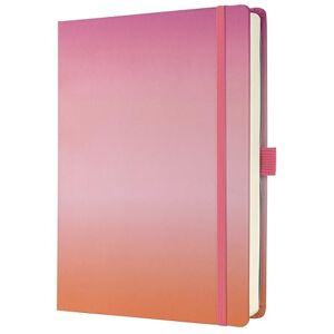 Sigel JB103 Jolie Notebook, Gradient Sunset, Dotted (dot Grid), 120 GSM, 17 x 22 cm, hardcover, 200 Pages, Pink, Pink, Orange Sigel JB103 Jolie Notebook, Gradient Sunset, Dotted (dot Grid), 120 GSM, 17 x 22 cm, hardcover, 200 Pages, Pink, Pink, Orange