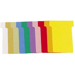 Exacompta Ref 57745E T-Shaped Record Cards 60 x 85mm in Size, 165gsm Hard Cardboard, Dispenser Provided for Protection & Easy Removal Assorted Colours (Pack of 100) Exacompta Ref 57745E T-Shaped Record Cards 60 x 85mm in Size, 165gsm Hard Cardboard, Dispenser Provided for Protection & Easy Removal Assorted Colours (Pack of 100)