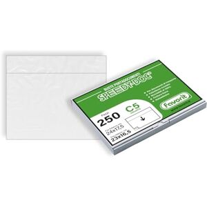 Favorit 100500099 Adhesive Bag for Shipping Polypropylene Type C5 Neutral Transparent Favorit 100500099 Adhesive Bag for Shipping Polypropylene Type C5 Neutral Transparent