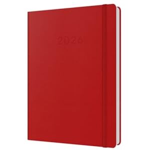 Collins Legacy 2026 12 Month Calendar Year Planner, Day-To-Page with 1/2 Hourly Appointments Diary, A5 Hard Cover Red (CL51.15-26) Collins Legacy 2026 12 Month Calendar Year Planner, Day-To-Page with 1/2 Hourly Appointments Diary, A5 Hard Cover Red (CL51.15-26)