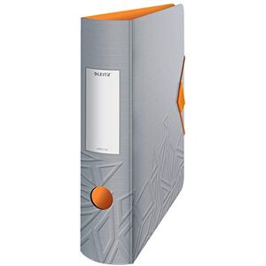 Leitz 180° Active Urban Chic A4 Lever Arch File, Grey, Curved Spine 82mm Width, Elastic Fastening, Light polyfoam, Urban Chic, 11160088 Leitz 180° Active Urban Chic A4 Lever Arch File, Grey, Curved Spine 82mm Width, Elastic Fastening, Light polyfoam, Urban Chic, 11160088