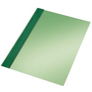Esselte Fastener Box of 50 PVC Folders Folio Format Green Esselte Fastener Box of 50 PVC Folders Folio Format Green