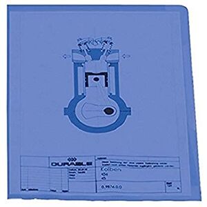 Durable A4 120mu Polypropylene Pockets Blue Durable A4 120mu Polypropylene Pockets Blue