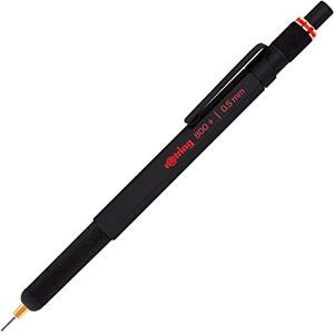 rOtring 800+ Mechanical Pencil and Touchscreen Stylus Twist-to-Retract HB 0.5 mm Propelling Pencil Black Metal Barrel rOtring 800+ Mechanical Pencil and Touchscreen Stylus Twist-to-Retract HB 0.5 mm Propelling Pencil Black Metal Barrel