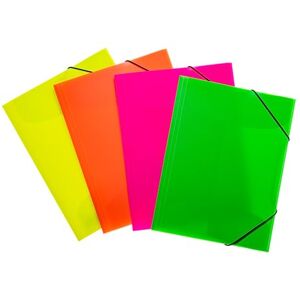 HERMA 19596 Portfolio Folders A4 Translucent Neon Assortment, Pack of 12, Children's Plastic Corner Folder with Inner Flaps and Elastic Band, Sturdy Plastic Folders Set for Boys and Girls HERMA 19596 Portfolio Folders A4 Translucent Neon Assortment, Pack of 12, Children's Plastic Corner Folder with Inner Flaps and Elastic Band, Sturdy Plastic Folders Set for Boys and Girls