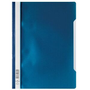 Durable Clear View A4 Document Folder Dark Blue Transparent Front Cover Pack of 50 Folders Ideal for Holding A4 Punched Documents Durable Clear View A4 Document Folder Dark Blue Transparent Front Cover Pack of 50 Folders Ideal for Holding A4 Punched Documents