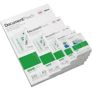 GBC A6 2x125 Micron Gloss Laminating Pouches, Pack of 100, 3740442 GBC A6 2x125 Micron Gloss Laminating Pouches, Pack of 100, 3740442