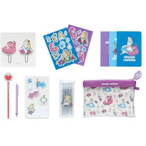 Grupo Erik Disney Stationery Set Alice in Wonderland Gifts Pencil Case with A6 Notebooks, Highlighters, Sticky Notes, Paper Clips, Stickers, Pen, Pencil Disney Gifts Grupo Erik Disney Stationery Set Alice in Wonderland Gifts Pencil Case with A6 Notebooks, Highlighters, Sticky Notes, Paper Clips, Stickers, Pen, Pencil Disney Gifts