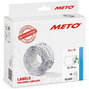 Meto Price Gun Labels (32×19 mm, Two-line, 10,000 Labels, White, Removable, for , Contact, Sato, Avery, Tovel, Samark etc.) Meto Price Gun Labels (32×19 mm, Two-line, 10,000 Labels, White, Removable, for , Contact, Sato, Avery, Tovel, Samark etc.)
