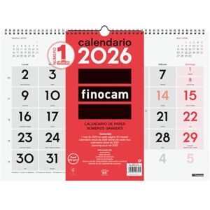 Finocam Large Numbers Wall Calendar 2026 Month View January December 2026 (12 Months) Calendar 2026 Neutral Monthly Planner Spanish Finocam Large Numbers Wall Calendar 2026 Month View January December 2026 (12 Months) Calendar 2026 Neutral Monthly Planner Spanish