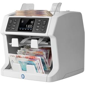 Safescan 2985-SX Money Counting Machine Counts and Sorts Banknotes Cash Counting Machine with 7-Point Counterfeit Money Detector Money Counter Machine Suitable for the New King Charles Notes Safescan 2985-SX Money Counting Machine Counts and Sorts Banknotes Cash Counting Machine with 7-Point Counterfeit Money Detector Money Counter Machine Suitable for the New King Charles Notes