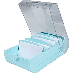 Exacompta Ref. 5346323D 1 Learning box BUNNYBOX A7 dimensions 25x13.2x8.5 cm colour pastel green/crystal capacity up to 900 cards in A7 format Exacompta Ref. 5346323D 1 Learning box BUNNYBOX A7 dimensions 25x13.2x8.5 cm colour pastel green/crystal capacity up to 900 cards in A7 format