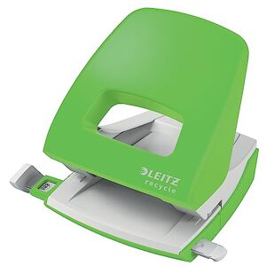 Leitz Hole Punch, 30 Sheets, Guide Bar with Format Markings, 100% Recyclable, Eco Friendly, NeXXt Recycle Range, Green, 50030055 Leitz Hole Punch, 30 Sheets, Guide Bar with Format Markings, 100% Recyclable, Eco Friendly, NeXXt Recycle Range, Green, 50030055