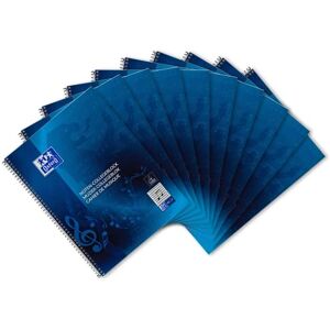 Oxford 100050345 Sheet Music Pad / A4+ / Line Style 14/50 Sheets / 90 g/m² Optic Paper/Pack of 10 / Blue Oxford 100050345 Sheet Music Pad / A4+ / Line Style 14/50 Sheets / 90 g/m² Optic Paper/Pack of 10 / Blue
