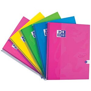 Oxford A4 Notebook Touch, Wirebound, Assorted colours Pack of 5 Oxford A4 Notebook Touch, Wirebound, Assorted colours Pack of 5
