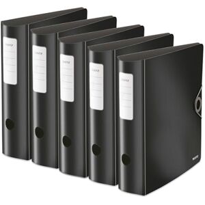 Leitz Quality Folder, 180° Active Solid Wide Black Leitz Quality Folder, 180° Active Solid Wide Black