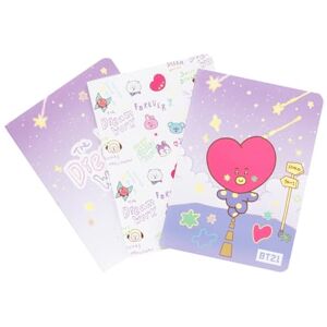 Grupo Erik A6 Notebook Set BT21 Kawaii Stationery 3 A6 Notebooks Lined, Plain, Dotted 32 sheets (64 pages) Tata BT21 Merch, Kawaii Stuff, Cute Stationery Gifts Under 15 Pounds Grupo Erik A6 Notebook Set BT21 Kawaii Stationery 3 A6 Notebooks Lined, Plain, Dotted 32 sheets (64 pages) Tata BT21 Merch, Kawaii Stuff, Cute Stationery Gifts Under 15 Pounds