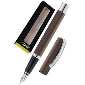 Online Fountain Pen Vision Brown made of aluminum Iridium nib medium Suitable for standard ink cartridges and converters Pen in gift box Online Fountain Pen Vision Brown made of aluminum Iridium nib medium Suitable for standard ink cartridges and converters Pen in gift box