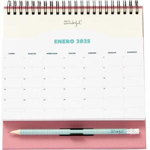 Mr. Wonderful Desktop Calendar with Pocket 2025 to Enjoy Your Happy Moments Includes 1 Sticky Notes Pad Mr. Wonderful Desktop Calendar with Pocket 2025 to Enjoy Your Happy Moments Includes 1 Sticky Notes Pad