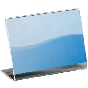 Sigel PA107 Sign Holder, slanted, for 9 x 6 cm, single-sided presentation, acrylic, transparent, 10 Pieces Sigel PA107 Sign Holder, slanted, for 9 x 6 cm, single-sided presentation, acrylic, transparent, 10 Pieces