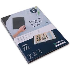 Rillstab Original Display Book (30 Transparent/Clear Pockets) A4 Front Page Ring Binder Portfolio & Project Presentation Folder for Meetings & Conferences Poly Clear Pocket Folder Black 99434 Rillstab Original Display Book (30 Transparent/Clear Pockets) A4 Front Page Ring Binder Portfolio & Project Presentation Folder for Meetings & Conferences Poly Clear Pocket Folder Black 99434