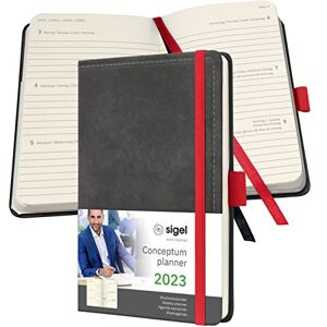 Sigel C2358 Conceptum Weekly planner 2023 design Vintage 9,5 x 15 cm hardcover 176 S dark grey Sigel C2358 Conceptum Weekly planner 2023 design Vintage 9,5 x 15 cm hardcover 176 S dark grey