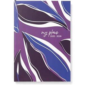 Letts of London Botanics A5 Academic 2025/2026 week to view diary Plum 26-031919 Letts of London Botanics A5 Academic 2025/2026 week to view diary Plum 26-031919