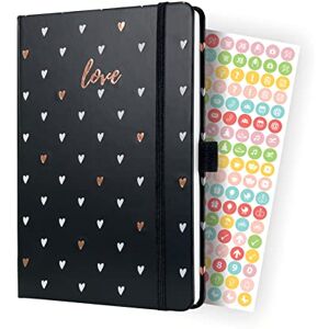 Sigel J4335 Jolie Weekly planner 2024, Dark Love, 13,5 x 20,3 cm, hardcover, 174 pages, Black Sigel J4335 Jolie Weekly planner 2024, Dark Love, 13,5 x 20,3 cm, hardcover, 174 pages, Black