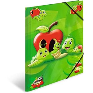 HERMA 19633 Portfolio Folder A3 Nursery Animals Fritz The Worm Set of 3 Sturdy Cardboard Organiser Folder with Full Inner Print and Elastic Band, Document Folder for Children, Boys and Girls HERMA 19633 Portfolio Folder A3 Nursery Animals Fritz The Worm Set of 3 Sturdy Cardboard Organiser Folder with Full Inner Print and Elastic Band, Document Folder for Children, Boys and Girls