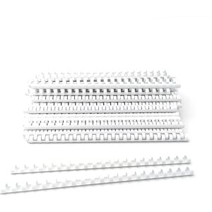 Alevar Plastic Spiral Binding Spines 21 Rings Diameter 12mm A4 Size Capacity 56 to 80 Sheets White Pack of 100 Alevar Plastic Spiral Binding Spines 21 Rings Diameter 12mm A4 Size Capacity 56 to 80 Sheets White Pack of 100