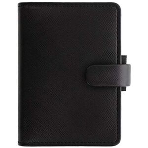 Filofax Mini Saffiano Black Organiser Black Filofax Mini Saffiano Black Organiser Black