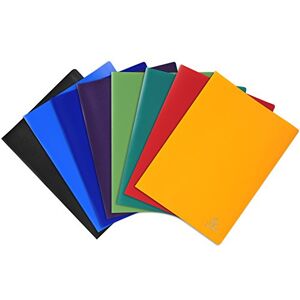 Exacompta Ref 8560E Soft PP Welded Display Book Suitable for A4 Documents, Lightweight, 60 Pockets, 120 Viewing Pages Assorted Cover Colours (Pack of 8) Exacompta Ref 8560E Soft PP Welded Display Book Suitable for A4 Documents, Lightweight, 60 Pockets, 120 Viewing Pages Assorted Cover Colours (Pack of 8)