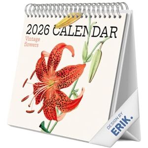 Grupo Erik Desk Calendar 2026 Vintage Flowers Calendar 2026 Month To View Monthly Desk Planner, Desktop Gifts Under 10 Pounds Flowers Gifts For Friends Grupo Erik Desk Calendar 2026 Vintage Flowers Calendar 2026 Month To View Monthly Desk Planner, Desktop Gifts Under 10 Pounds Flowers Gifts For Friends