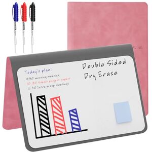 NEWYES Mini Whiteboard A5, Wipe Clean Memo Board, Portable Whiteboards with 3 Colour Pencils, Suitable for Holding Meeting Notes, Shopping Lists, Household Plan and to-Do Lists, Pink NEWYES Mini Whiteboard A5, Wipe Clean Memo Board, Portable Whiteboards with 3 Colour Pencils, Suitable for Holding Meeting Notes, Shopping Lists, Household Plan and to-Do Lists, Pink