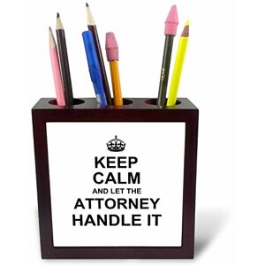 3dRose ph_233154_1 5-Inch "Keep Calm and Let The Attorney Handle It Fun Funny Career Job Pride" Tile Pen Holder 3dRose ph_233154_1 5-Inch "Keep Calm and Let The Attorney Handle It Fun Funny Career Job Pride" Tile Pen Holder