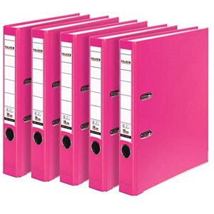 FALKEN Original 5-pack PP-Color plastic folders. Made in Germany. 5 cm narrow DIN A4 pastel colour pink vegan ring binder file folder letter folder office folder plastic folder slotted folder FALKEN Original 5-pack PP-Color plastic folders. Made in Germany. 5 cm narrow DIN A4 pastel colour pink vegan ring binder file folder letter folder office folder plastic folder slotted folder