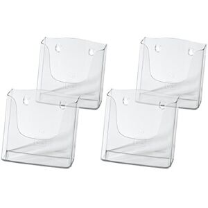 Sigel LH116 Wall-Mounted Literature Holder, for A5, uv resistant acrylic, clear, 4 Pieces Sigel LH116 Wall-Mounted Literature Holder, for A5, uv resistant acrylic, clear, 4 Pieces