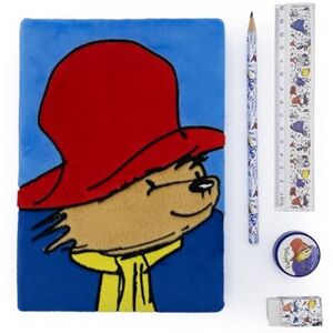 Robert Frederick Paddington Plush Notebook & Stationery Set – Soft A5 Lined Journal with Pencil, Ruler, Eraser & Sharpener – Official Paddington Bear Gift for Kids Robert Frederick Paddington Plush Notebook & Stationery Set – Soft A5 Lined Journal with Pencil, Ruler, Eraser & Sharpener – Official Paddington Bear Gift for Kids