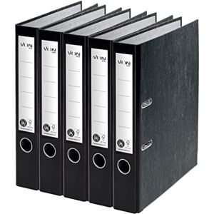 Leitz VON 10541095 Pack of 5 A4 Folders, 100% Recycled Cardboard, for 350 Sheets, 50 mm Spine Width, Classic Marbled, Blue Angel & FSC Certified, for School, Study & Home, Black, Pack of 5 Leitz VON 10541095 Pack of 5 A4 Folders, 100% Recycled Cardboard, for 350 Sheets, 50 mm Spine Width, Classic Marbled, Blue Angel & FSC Certified, for School, Study & Home, Black, Pack of 5