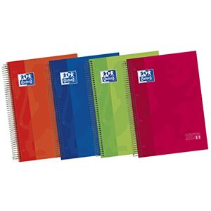 Oxford Classic 400060750 – Pack of 5 Notebooks Spiral Cap extradura, A4 + Oxford Classic 400060750 – Pack of 5 Notebooks Spiral Cap extradura, A4 +