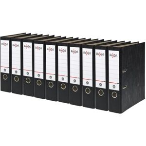 Rexel 10 x A4 Lever Arch Files, Black, 500 Sheets Capacity, 75 mm Spine Width, Strong & Durable Paper on Board, Ideal for Filing and Archiving at Home, School and The Office, AZ2115547 Rexel 10 x A4 Lever Arch Files, Black, 500 Sheets Capacity, 75 mm Spine Width, Strong & Durable Paper on Board, Ideal for Filing and Archiving at Home, School and The Office, AZ2115547