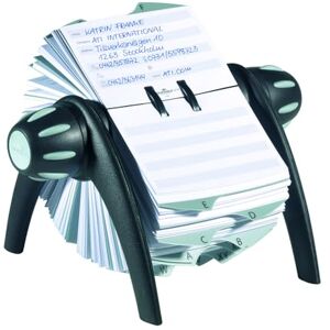 Durable TelIndex Rotary Address Card Holder Includes 500 Pockets Includes A-Z Index Made from Plastic Durable TelIndex Rotary Address Card Holder Includes 500 Pockets Includes A-Z Index Made from Plastic